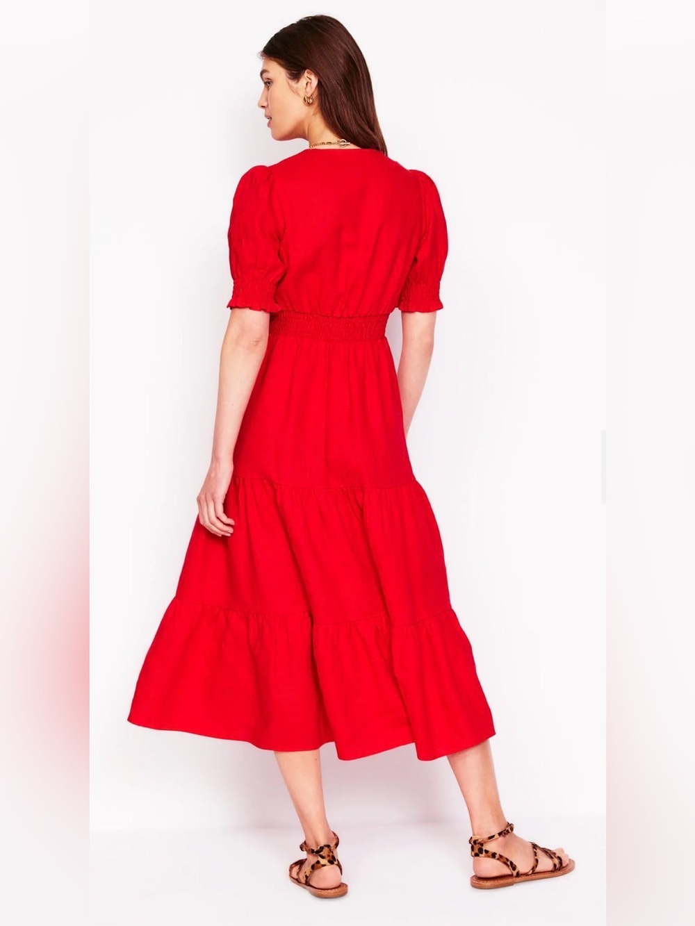 BODEN BRIGHT RED V-NECK! - Picture 4 of 13